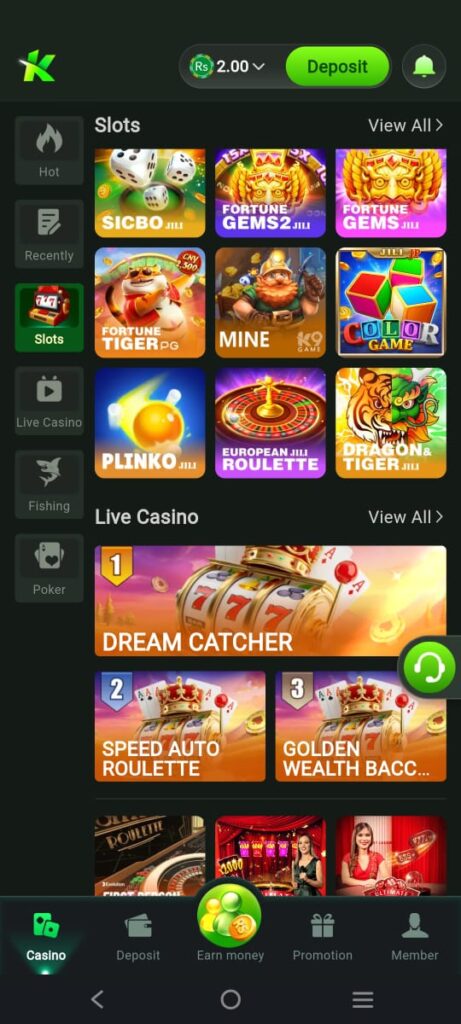 Slot games