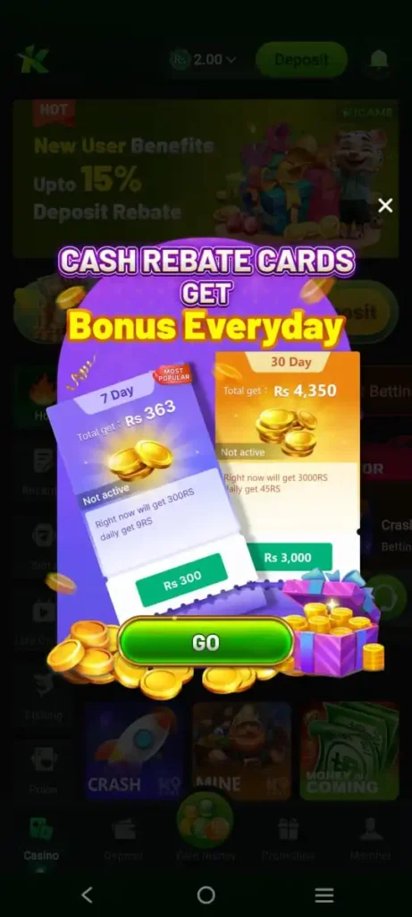 Subscription Bonus in K1 Game