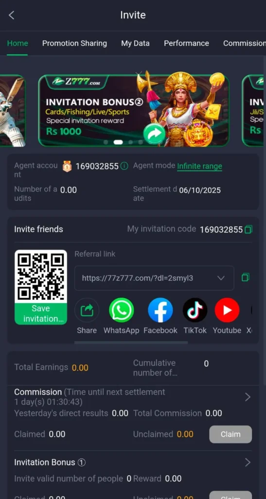 Invite & Earn
