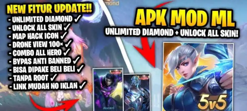 Mobile Legends Mod Menu Unlimited Diamonds and money