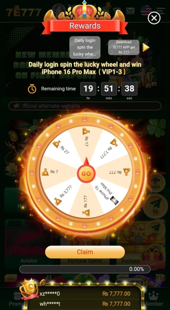 7E777 Earning Game
